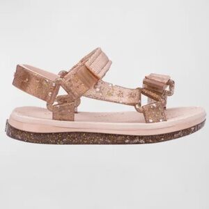 Melissa Papete Gold Rider Sports Sandals Strappy Size Women’s 9